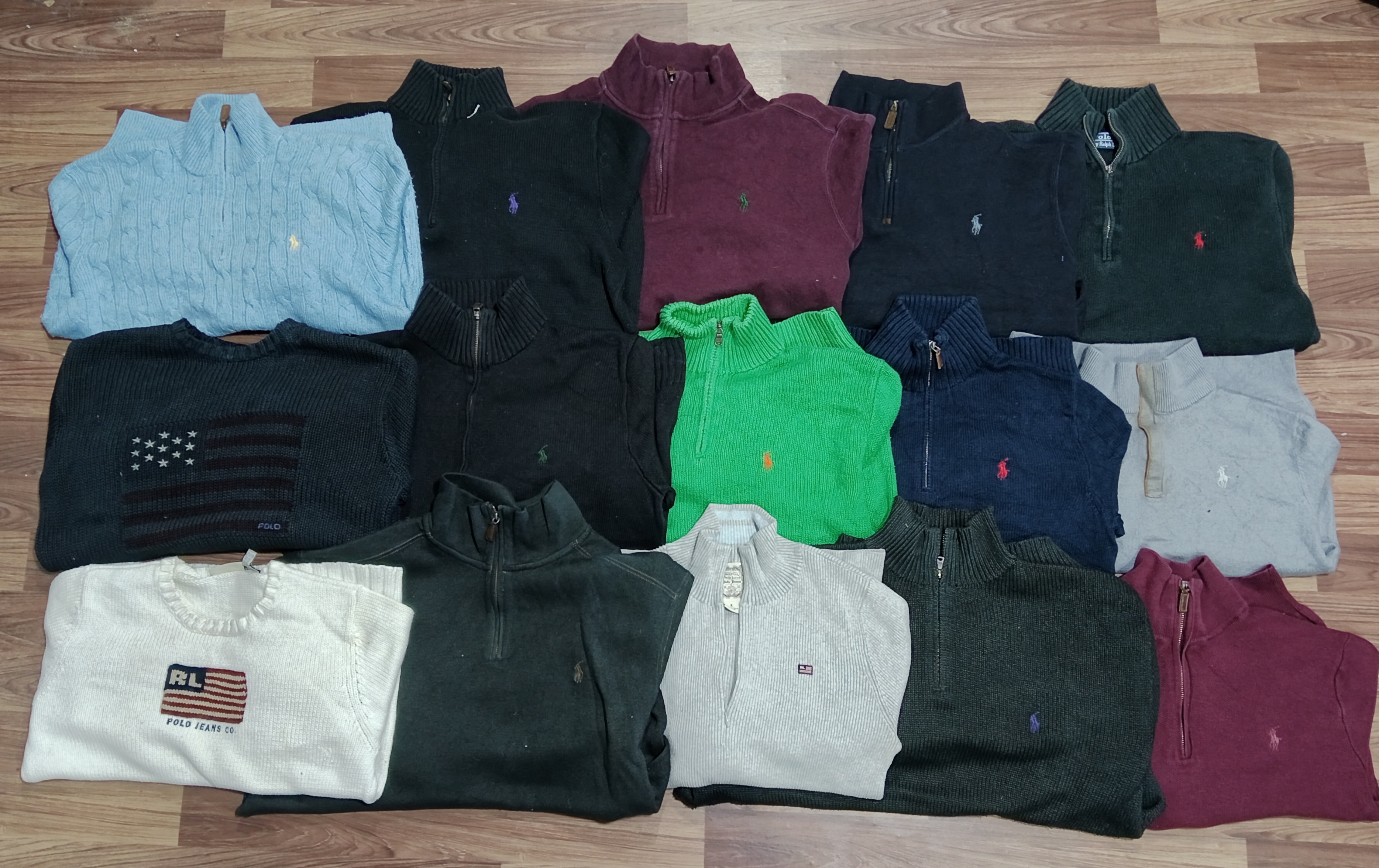 Ralph Lauren Half zip Sweaters 15 pcs