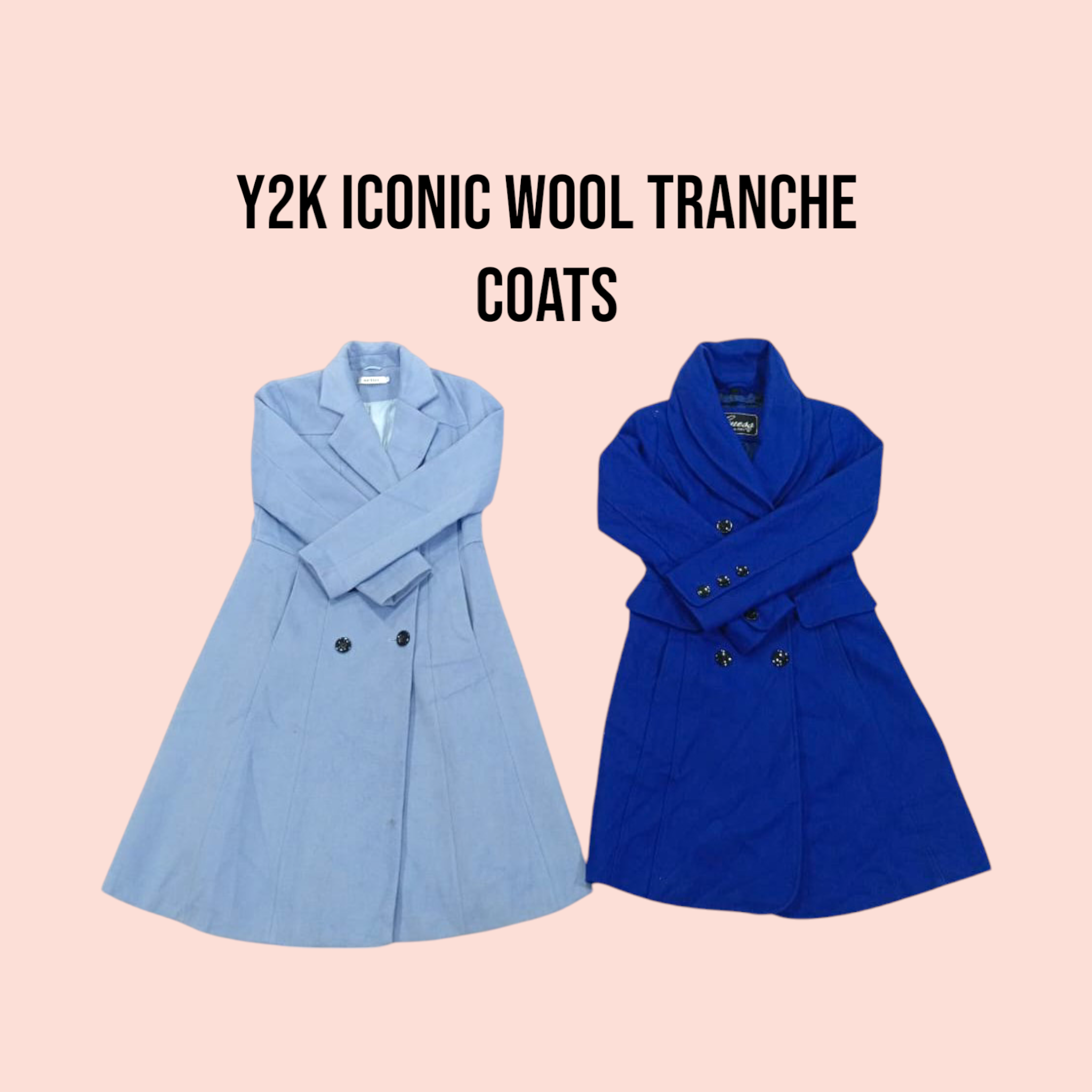 Y2k Iconic Wool Trench Coats