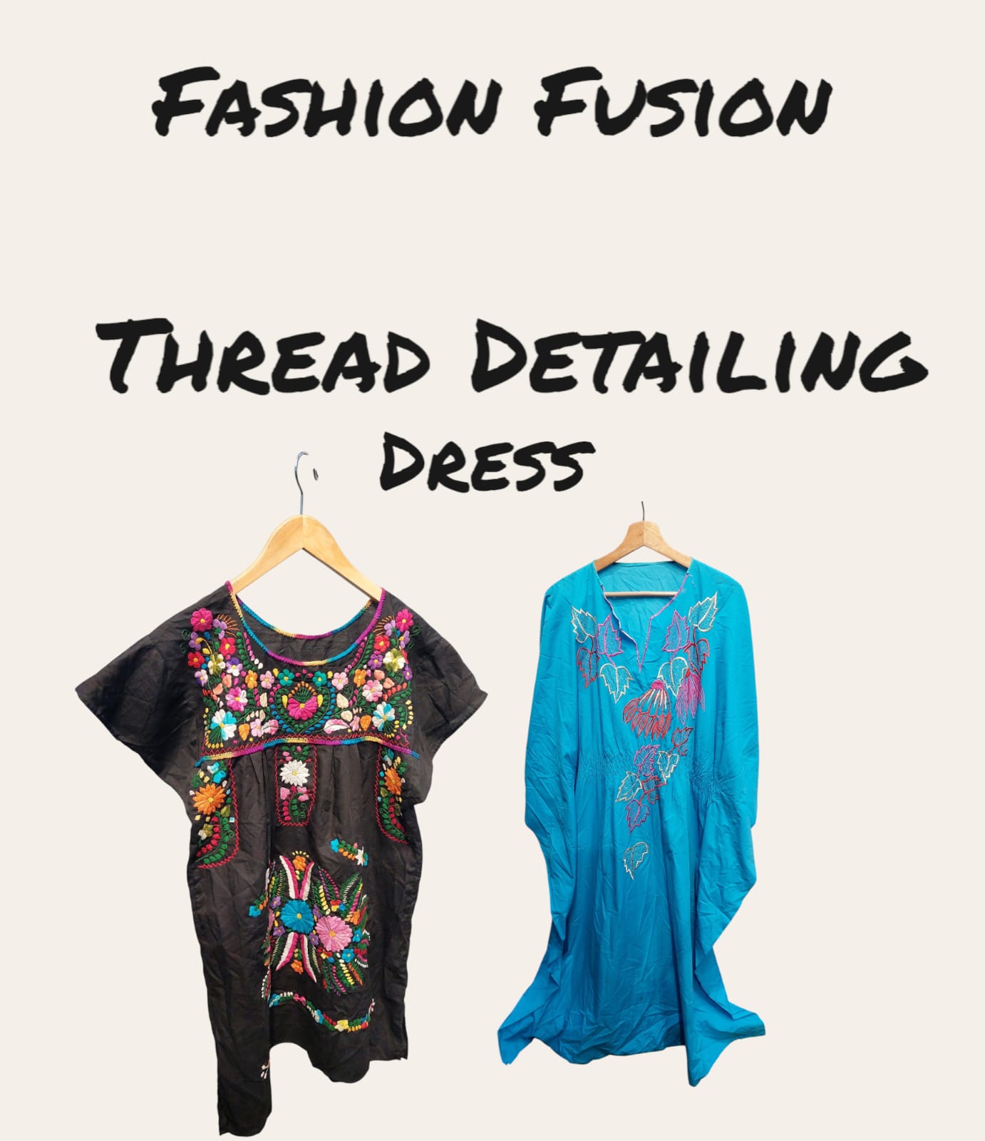 Thread embellished dress (FF-386)