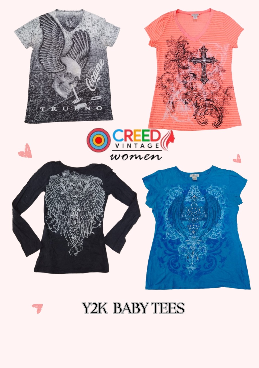 CR3154 Y2K Baby Tees - 30 Pcs