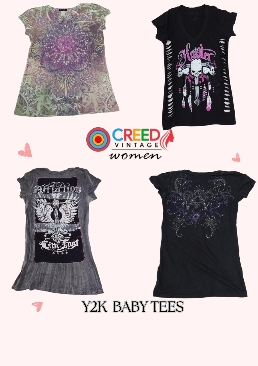 CR3156 Y2K Baby Tees - 25 Pcs