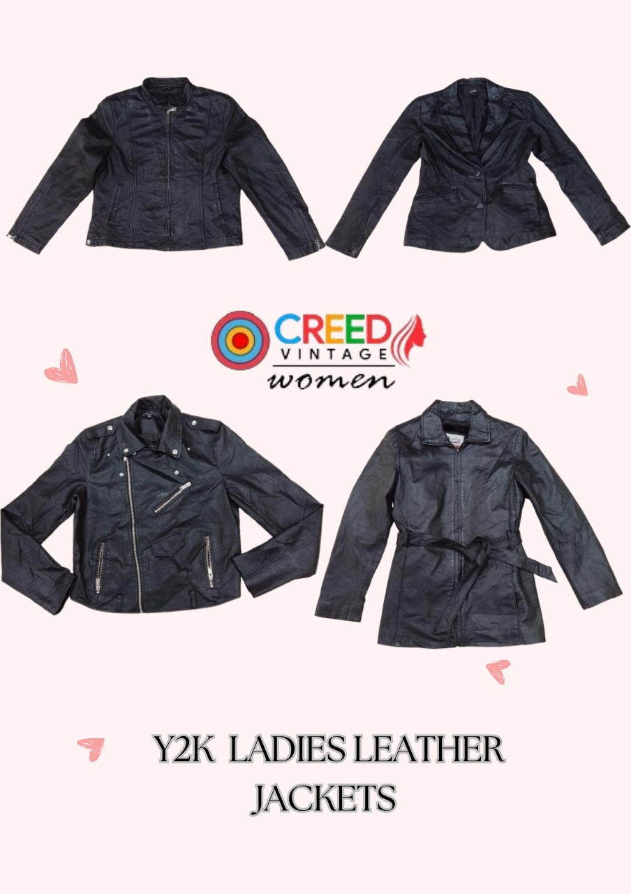 CR3161 Ladies Leather Jackets - 8 Pcs