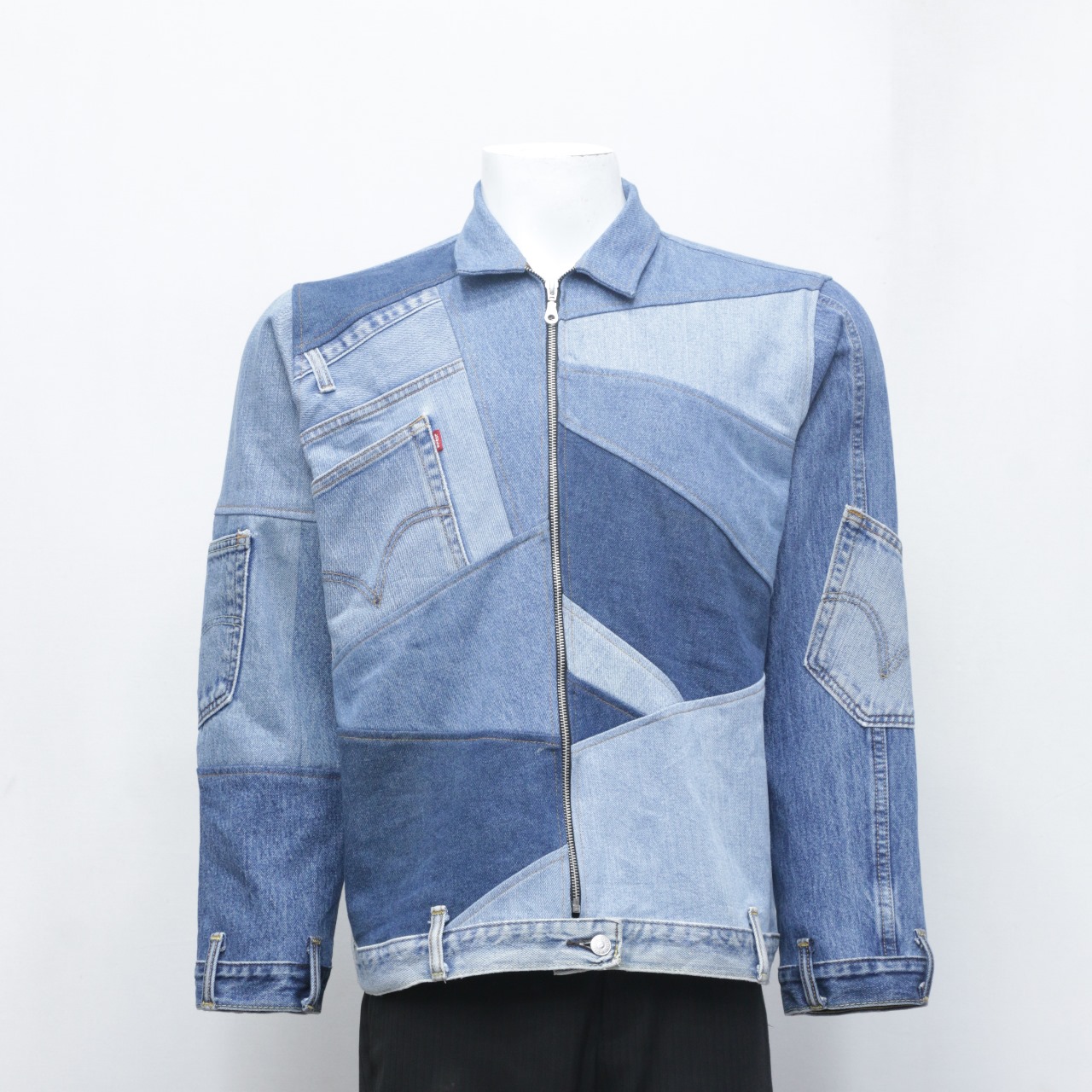 Rework Levi's Denim Patch Work Jackets