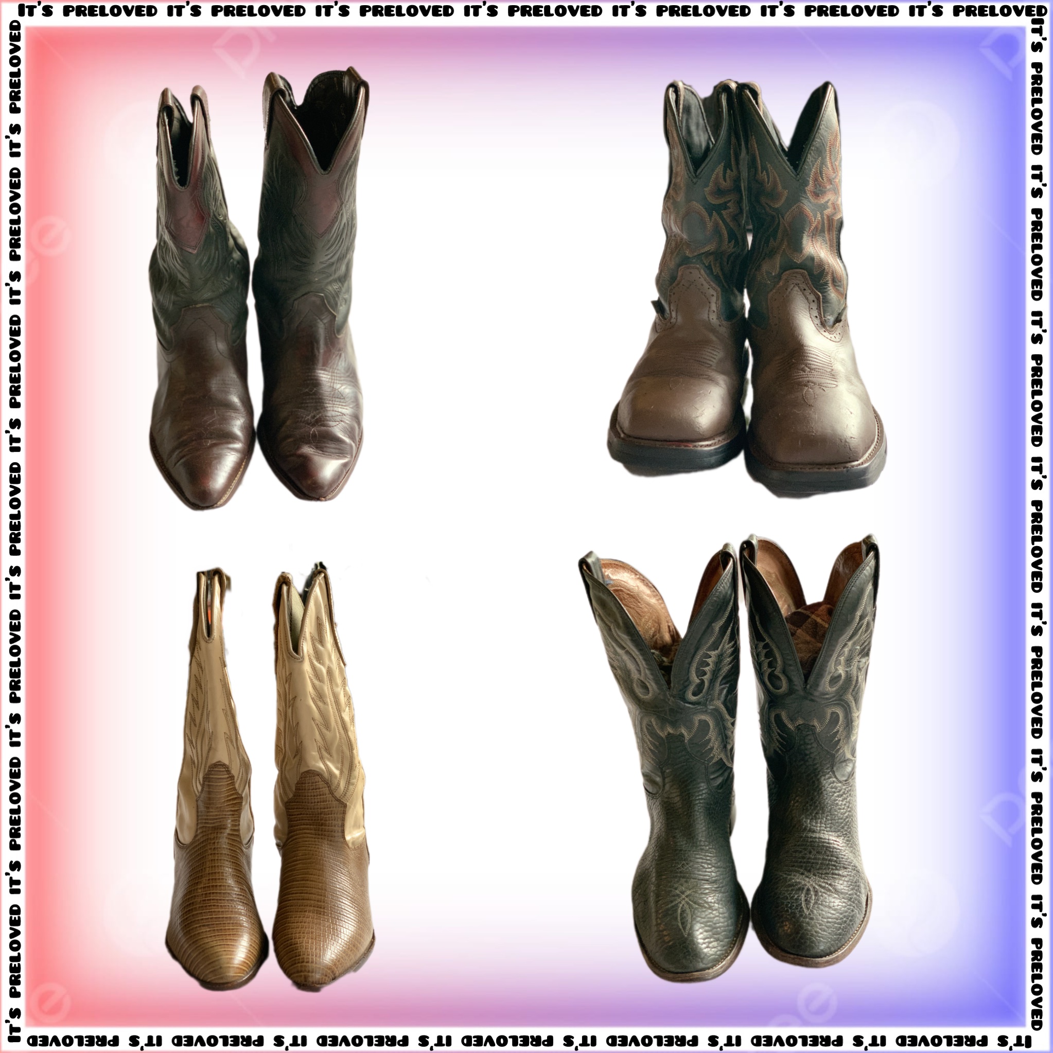 Rare Cowboy Boots Mix (SS-931)