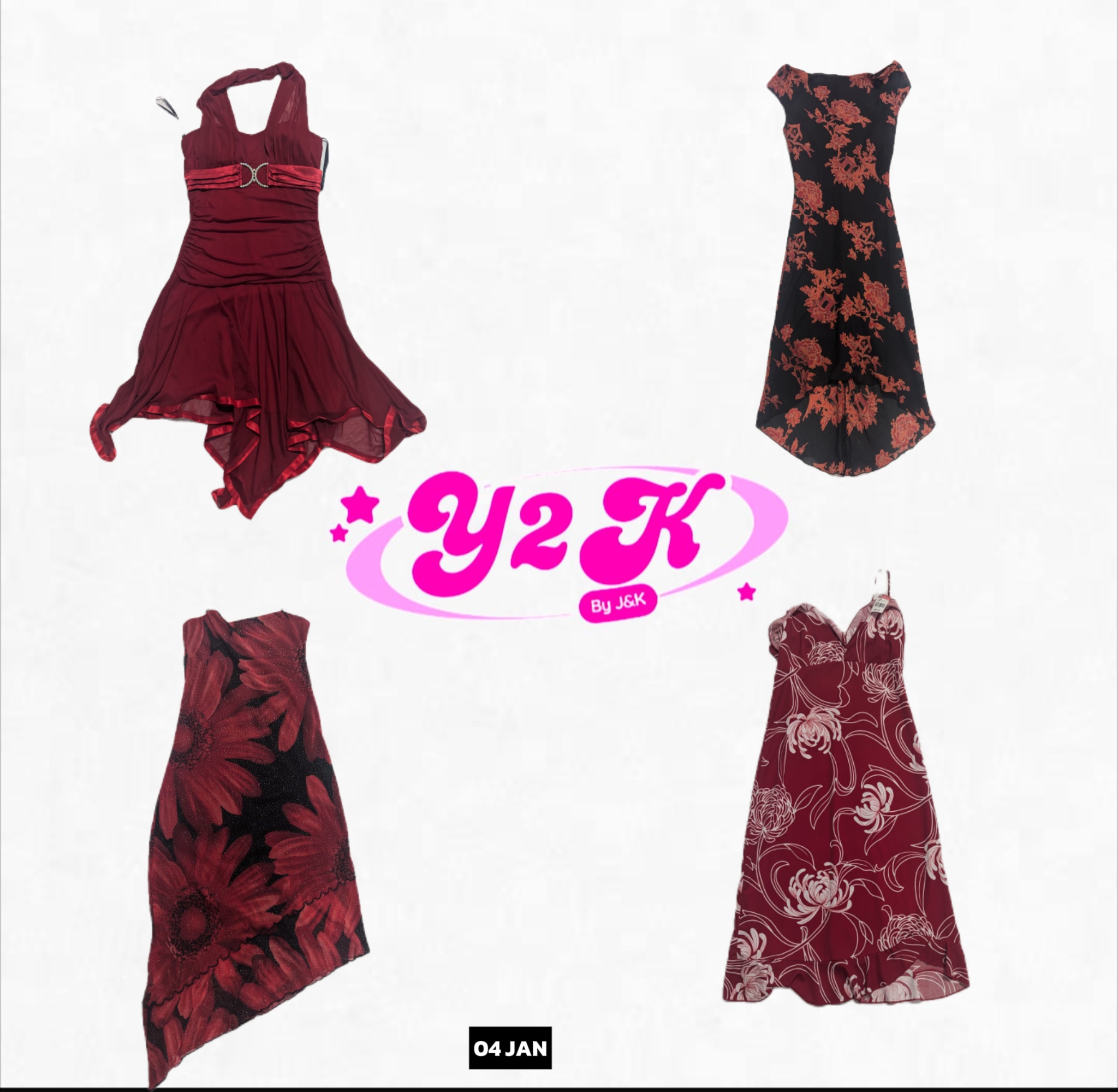 Vestidos MIDI de Romance Grunge Y2K