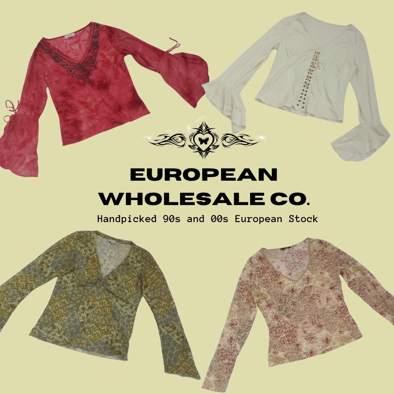 00s European Boho Mesh Tops Mix (EWC06)