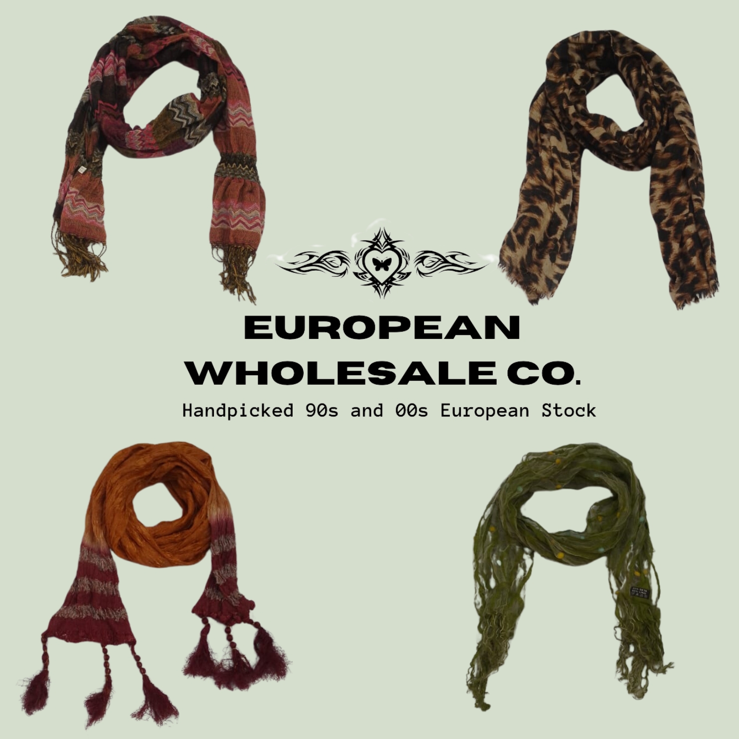 00s Missoni Style European Shawl, Headscarf and Scarf Mix (EWC 008)