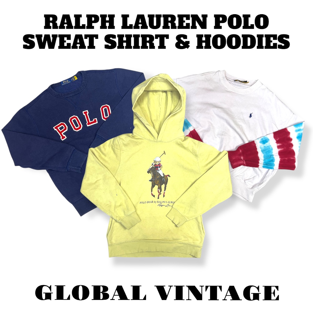 RALPH LAUREN POLO SWEAT SHIRTS AND HOODIES - 15 Pieces ( GV-242 )