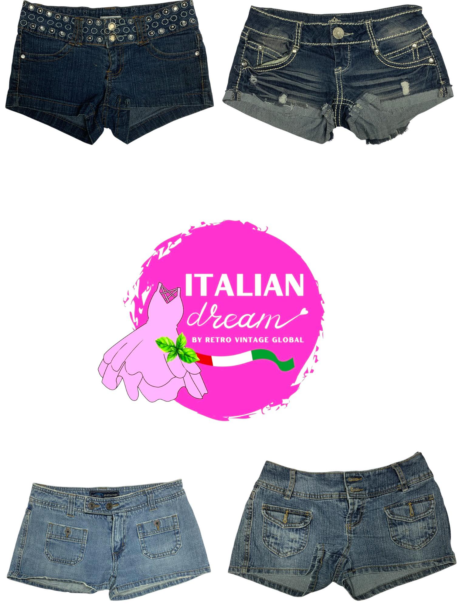 Embellished sexy biker shorts