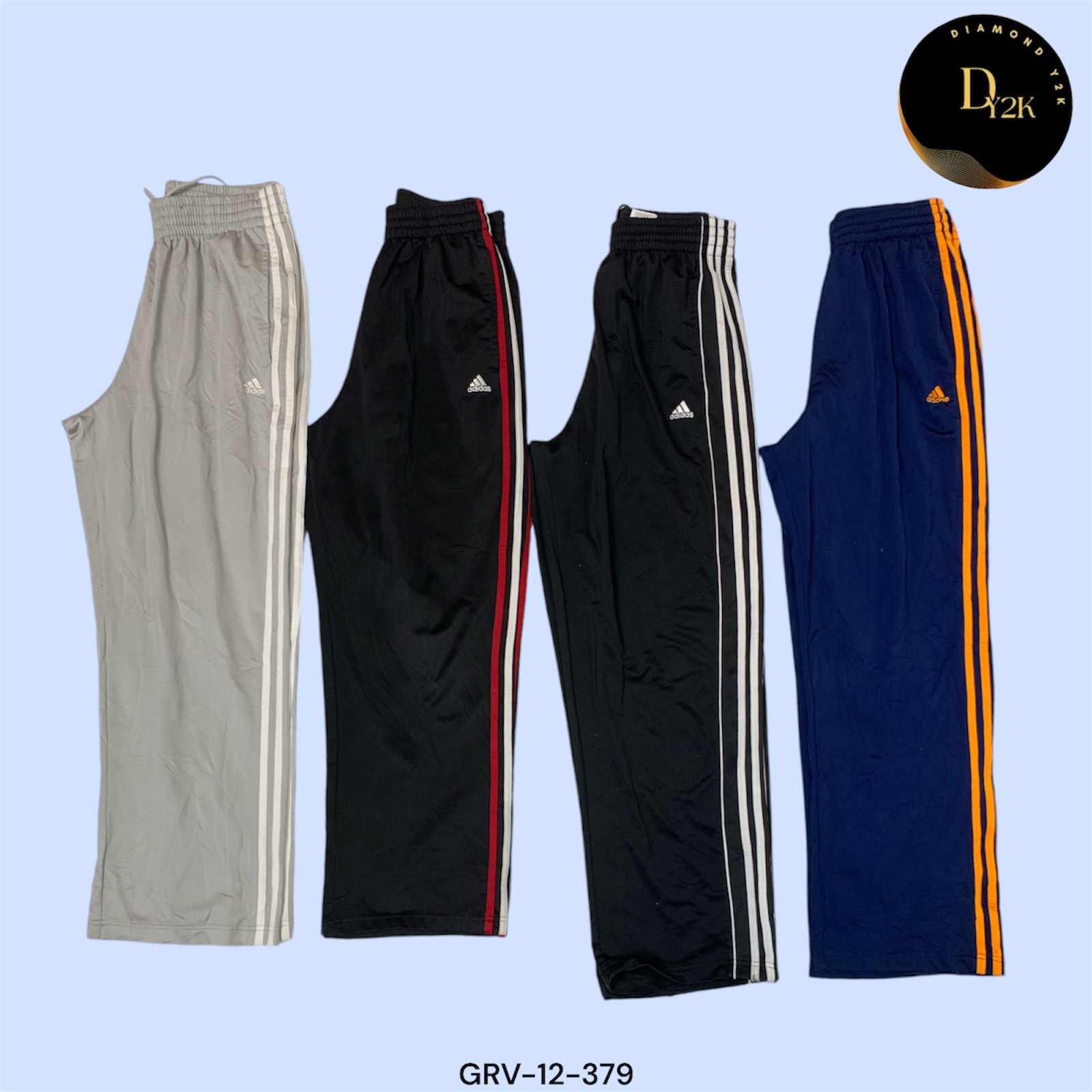 Y2K Adidas Track Pants - Classic and Comfortable (GRV-12-379)