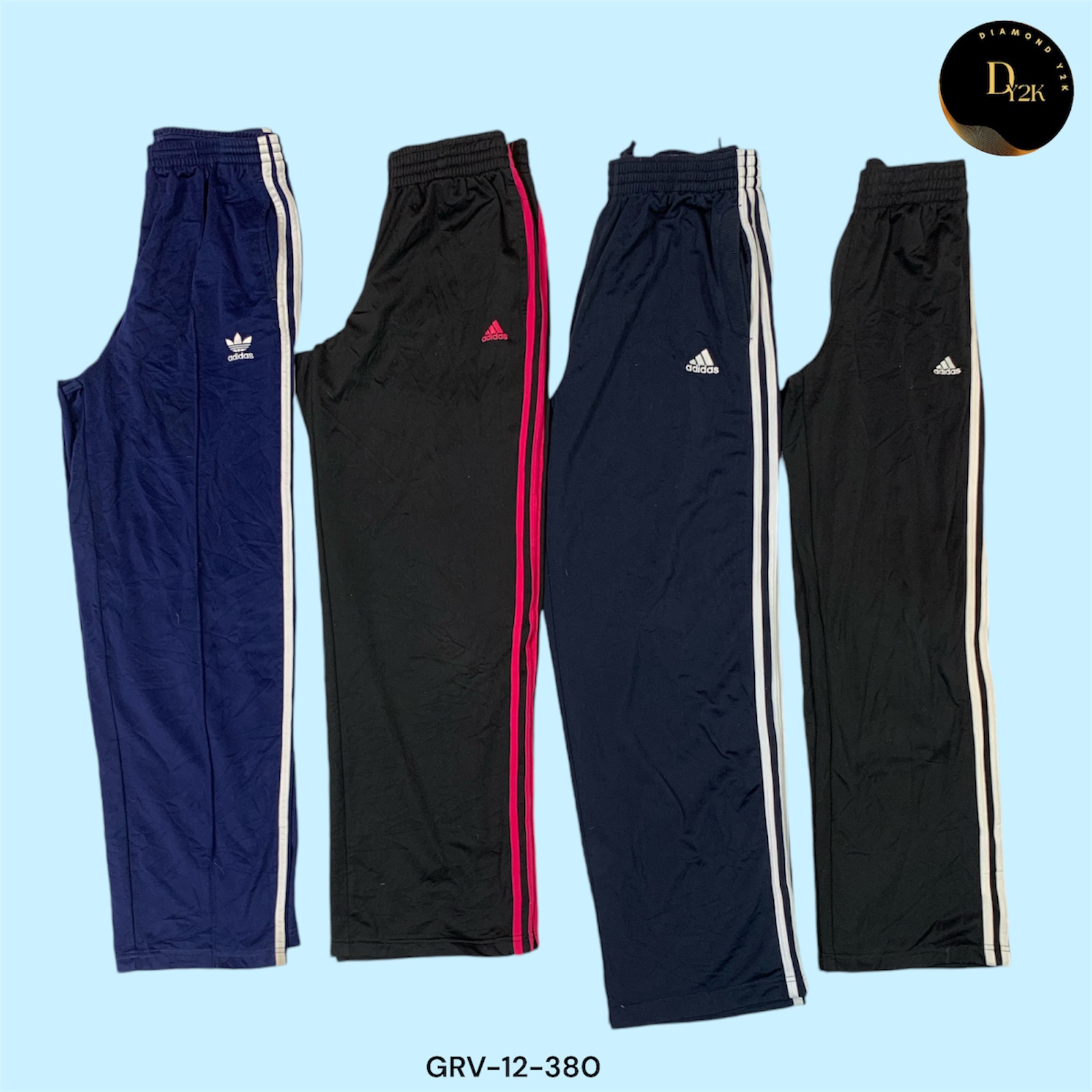 Y2K Adidas-Hosen - Retro Sport Chic (GRV-12-380)