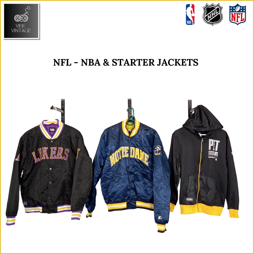 NFL - NBA & STARTER JACKETS - 07 PCS