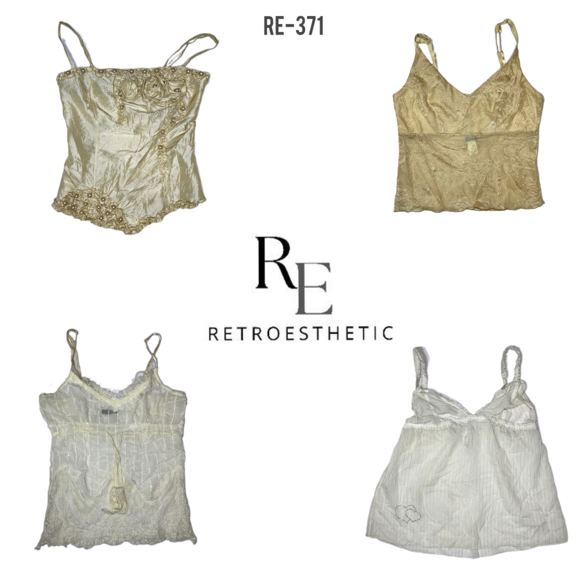 Y2K Cutesy Core Cami Tops (RE-371)