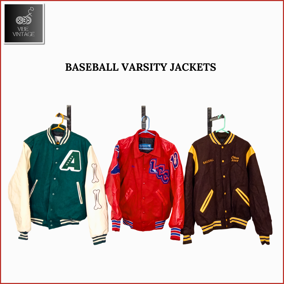 BASEBALL VARSITY JACKETS - 10 PCS