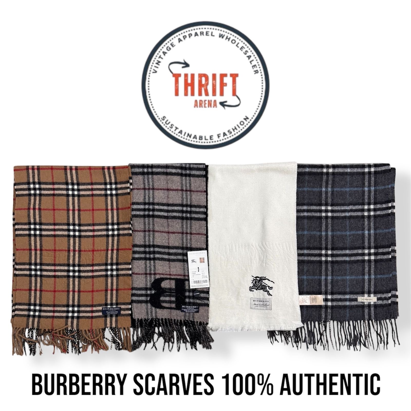 #VV621 Burberry Schals 100% authentisch Cashmere/Wolle 25 Teile