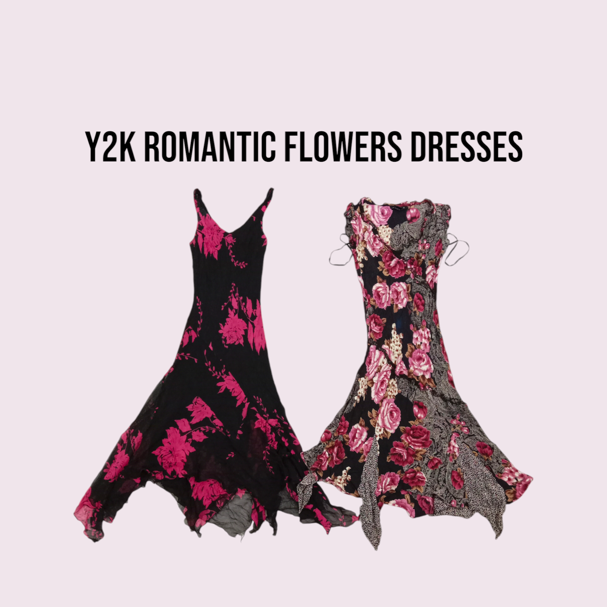 Y2k Rumantic Fleurs Robes