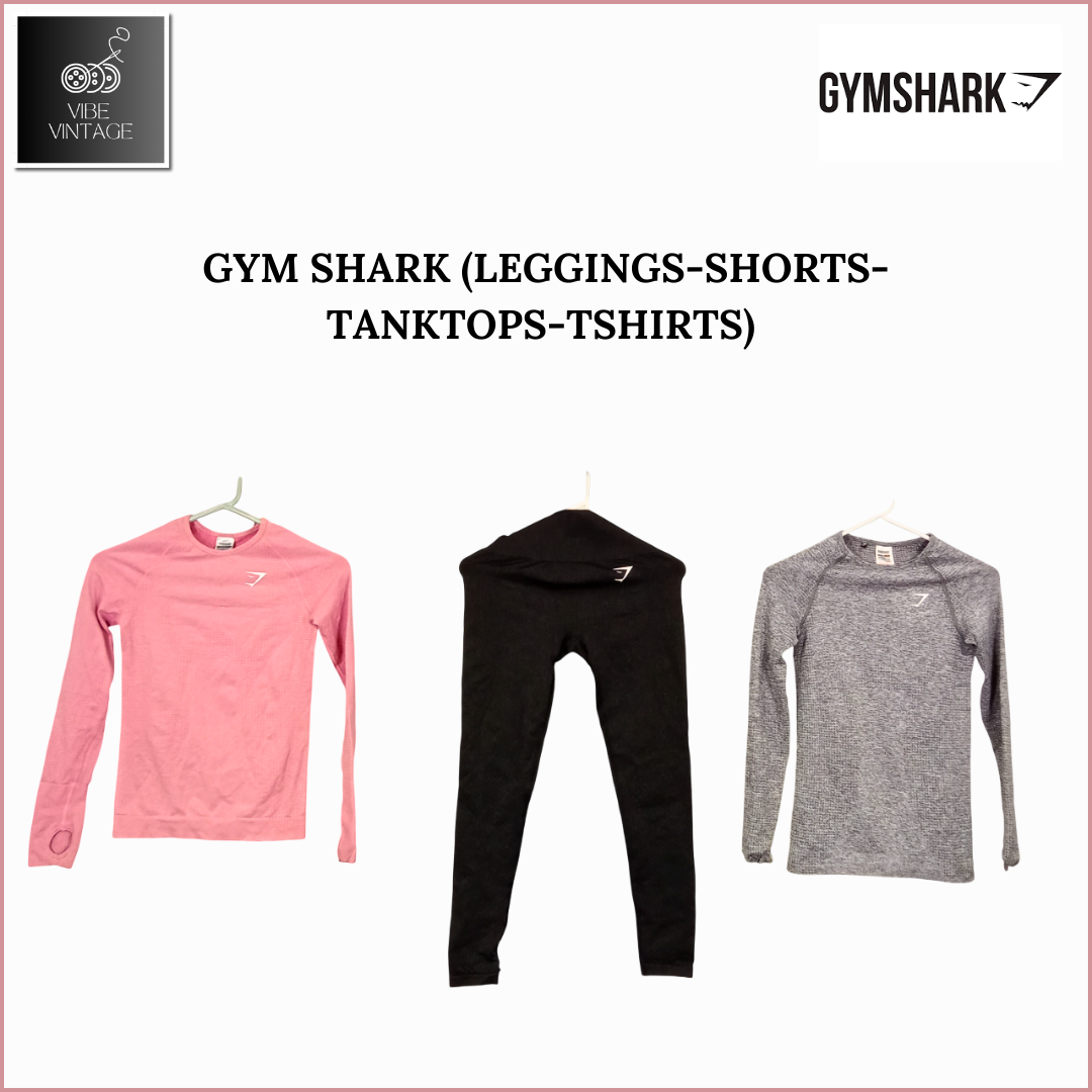 GYM SHARK (LEGGINGS-SHORTS-TANKTOPS-T-SHIRTS) - 18 PCS