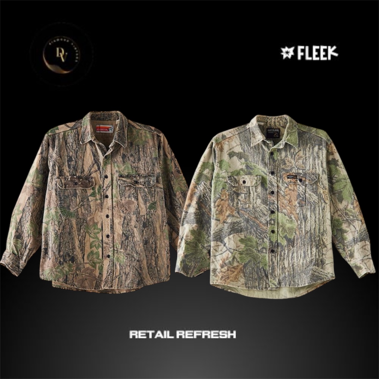 Chemise camouflage Realtree 15 pièces