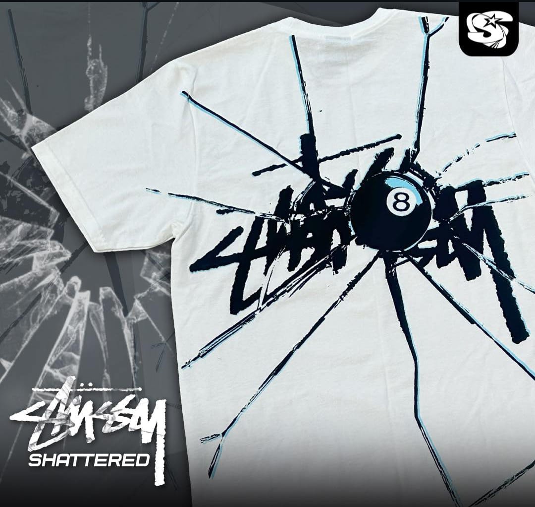 Camisetas estilo Rework da Stussy 20 pcs