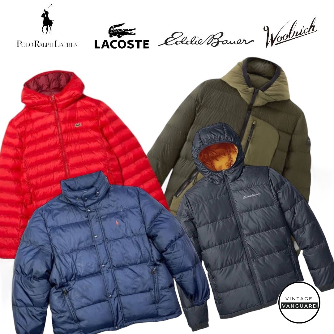 PoloRalphLauren | Lacoste | WoolRich | Eddie Bauer | Doudounes : 10 pièces