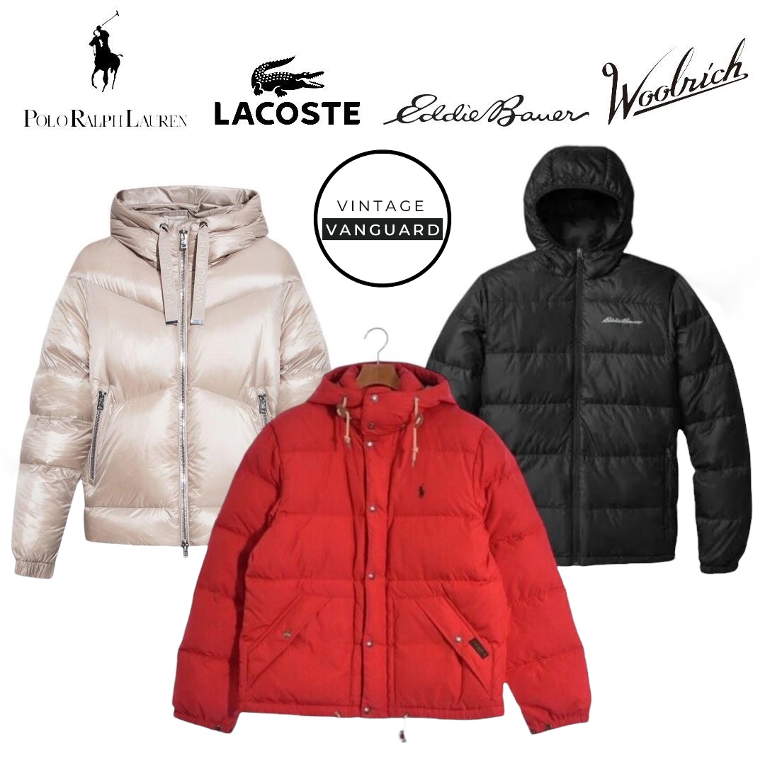 PoloRalphLauren | Lacoste | Eddie Bauer | WoolRich | Puffer Jackets: 10 Pcs