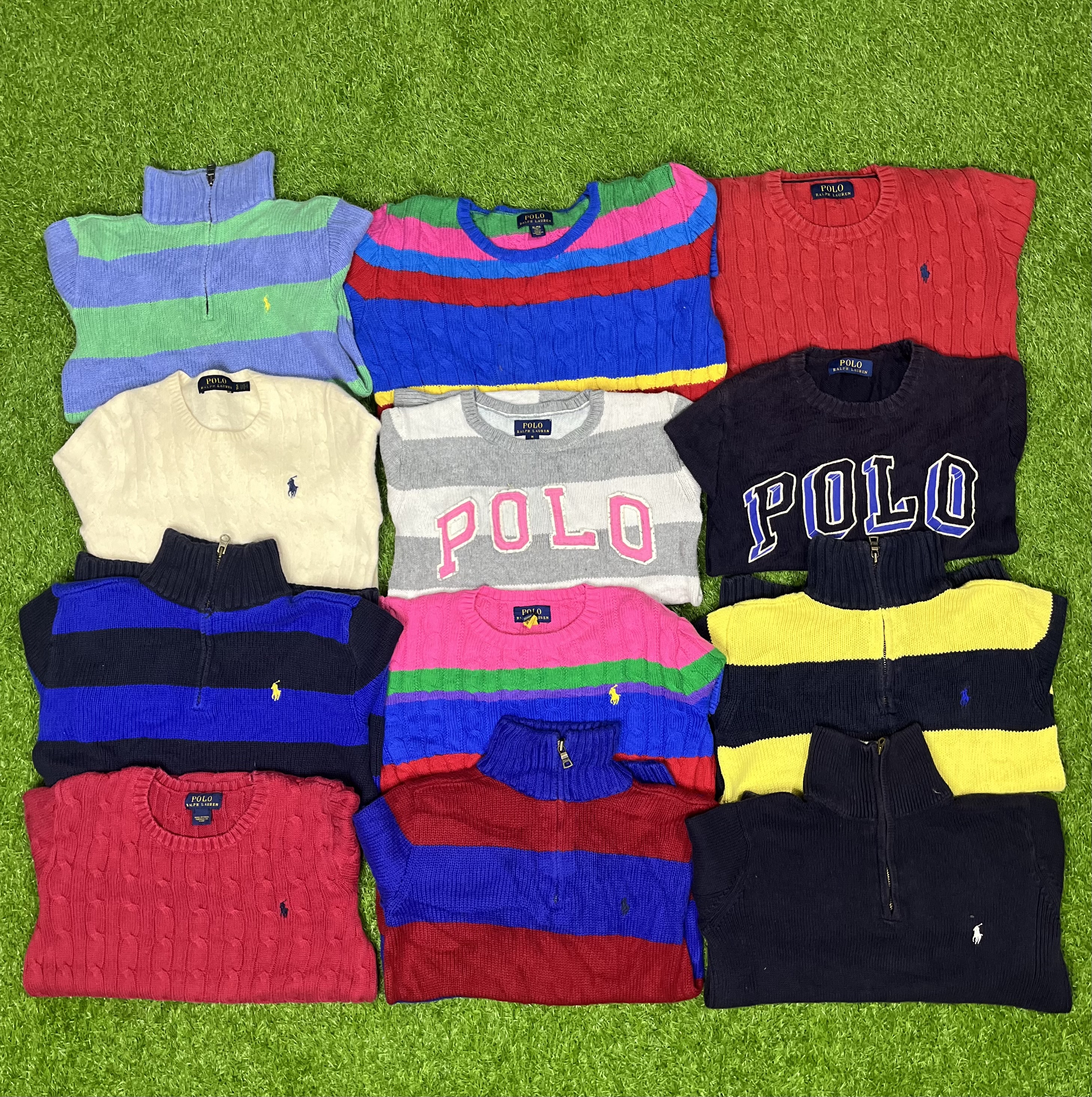 DT:02 polo 1/4zip & cable Knits