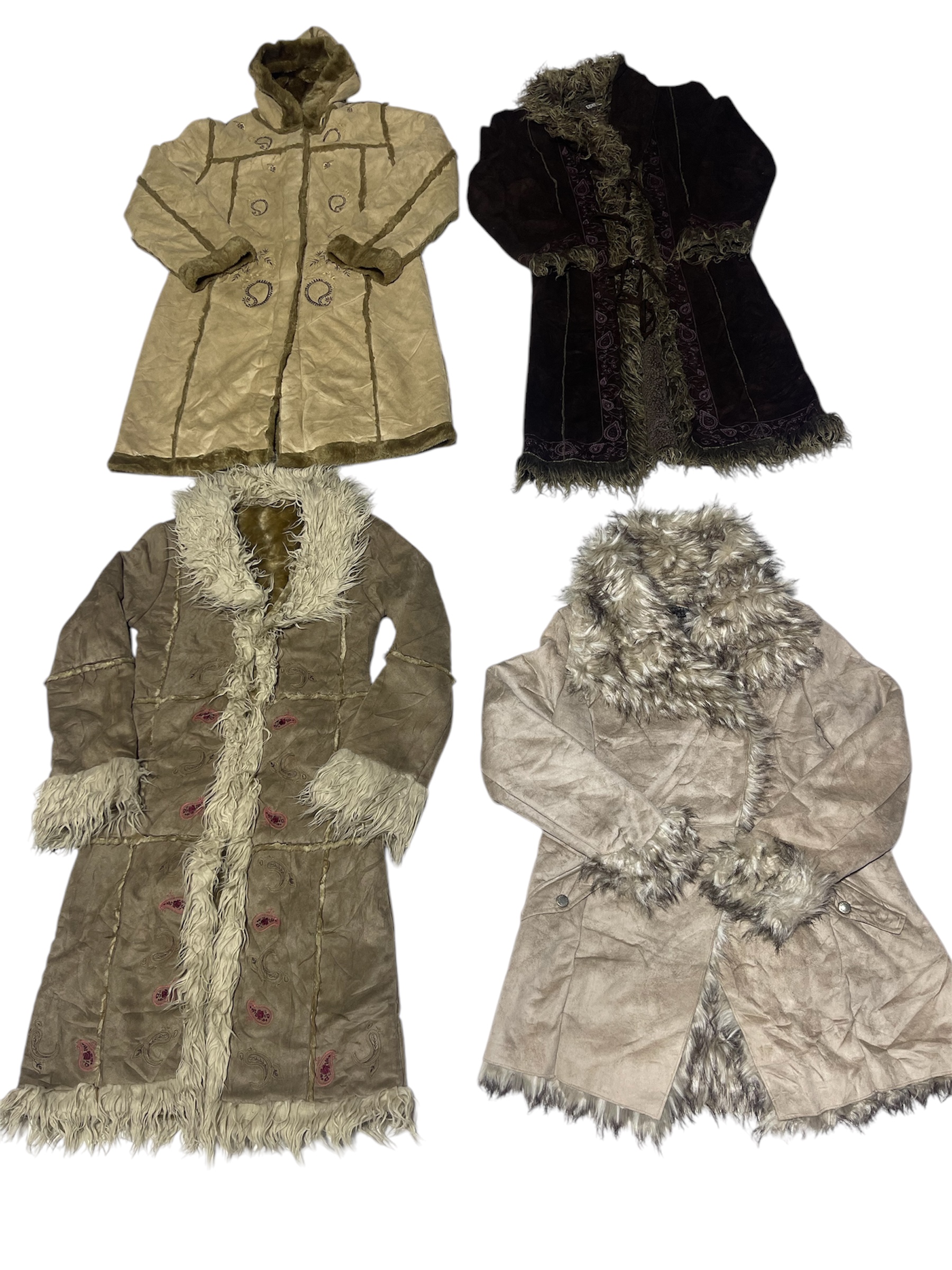 Y2K Afghan Coats  9 Pieces     :03: