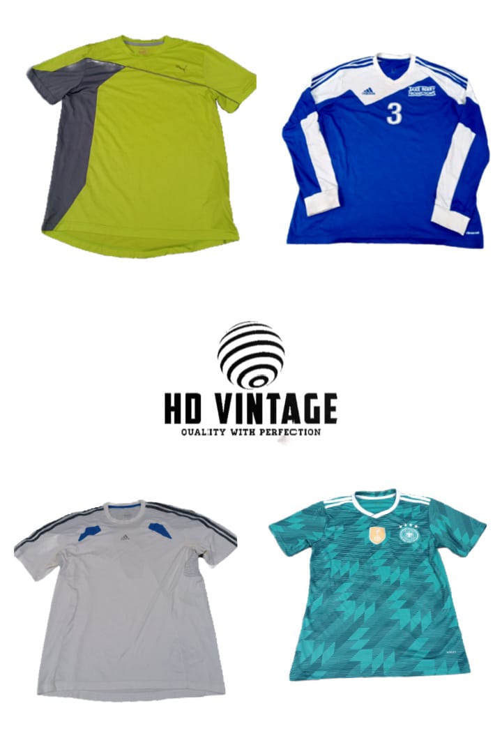 HD593 Hommes T-Shirts de Football Authentiques - 17 pcs