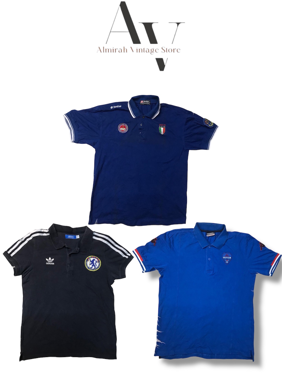 T-shirts Polo Ralph Lauren, Kappa et adidas grade AB