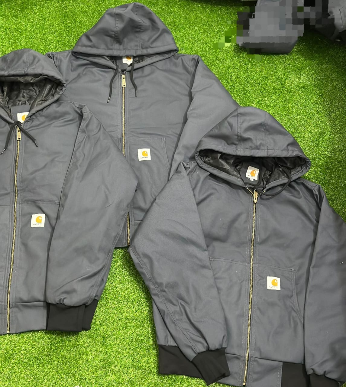 Carhartt Style Grey Rework Hooded Jackets