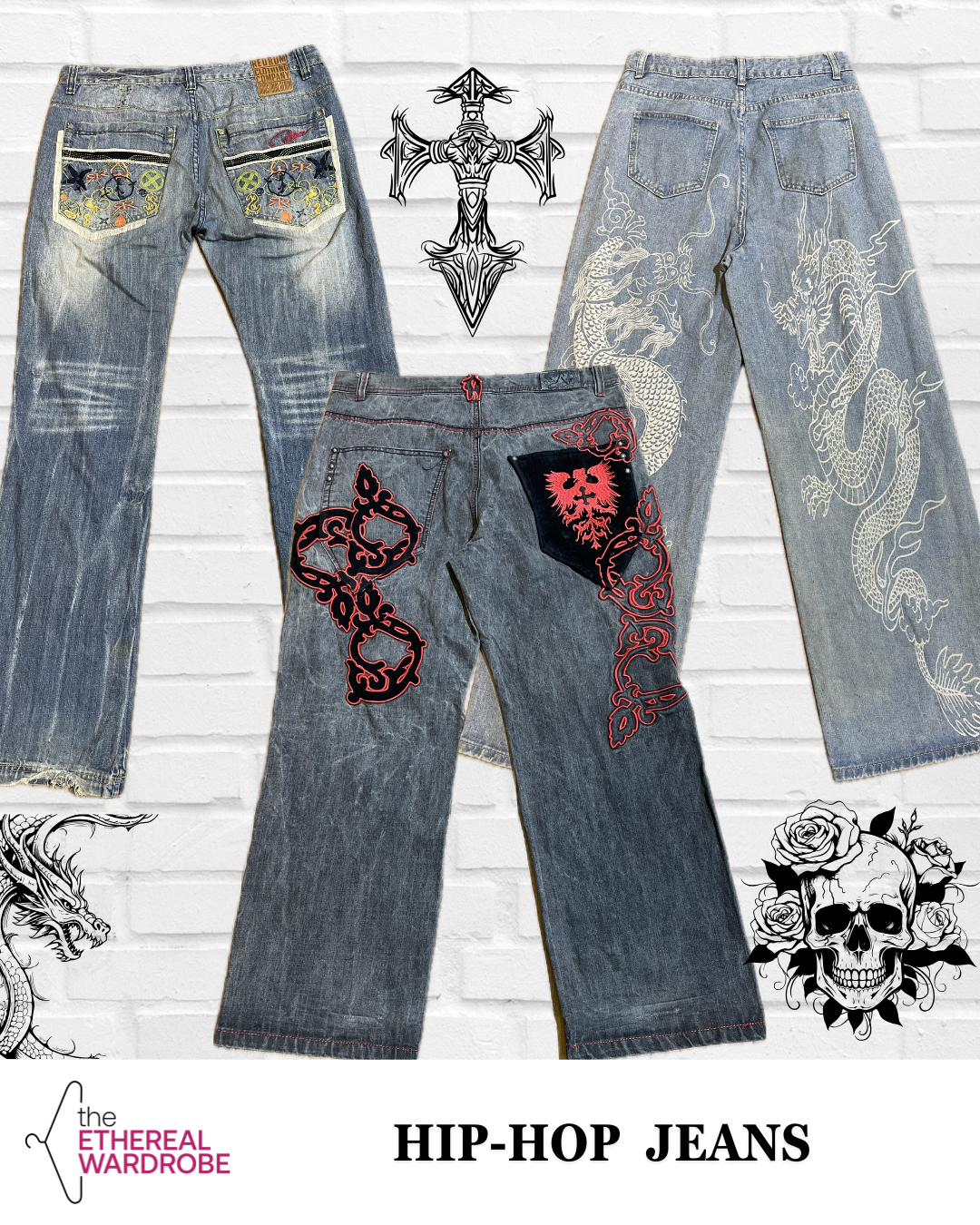 Hiphop Jeans 25pcs Including Affliction, Southpole, Akademiks and Ecko Unlimited