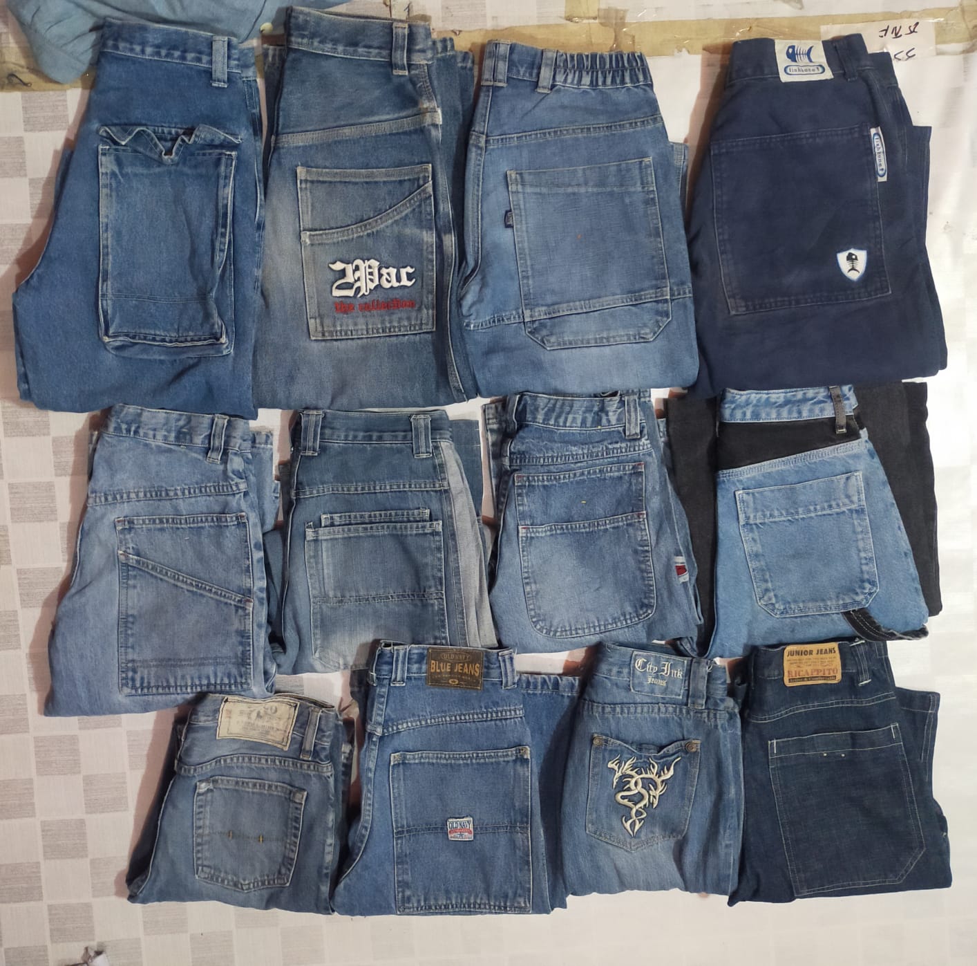 ID 206 SAC POLO RALPH LAUREN BAGGY ET AUTRES MARQUES MIXTES TOTAL 15 PIÈCES