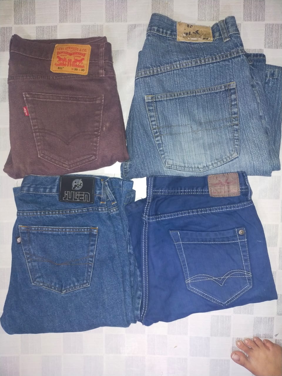 ID 167 POLO LEVI, S BAGGY ET AUTRES MARQUES MIXTES TOTAL 12 PIÈCES