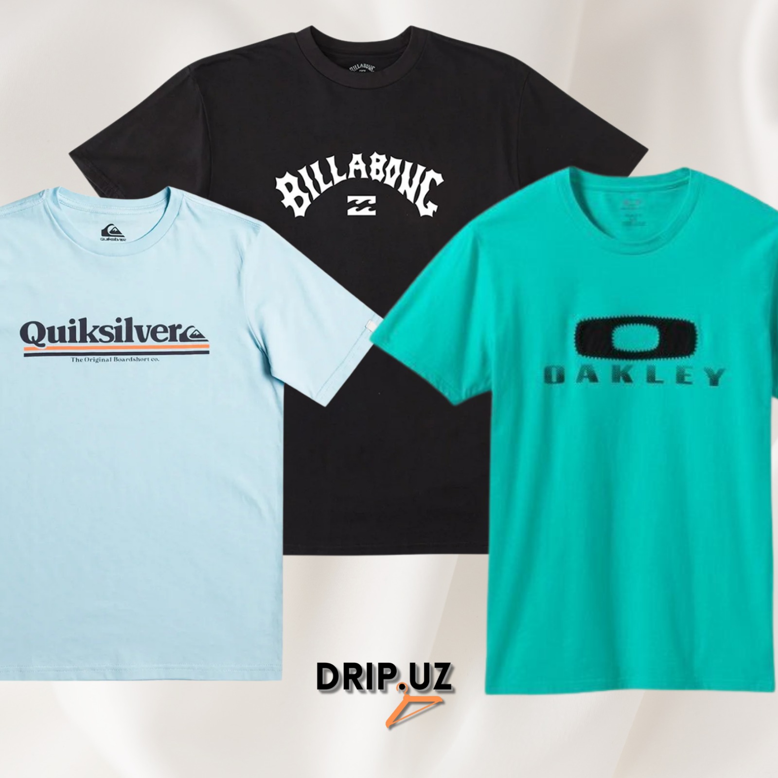 T-Shirt -Oakley, Quiksilver, Billabong, Hurley