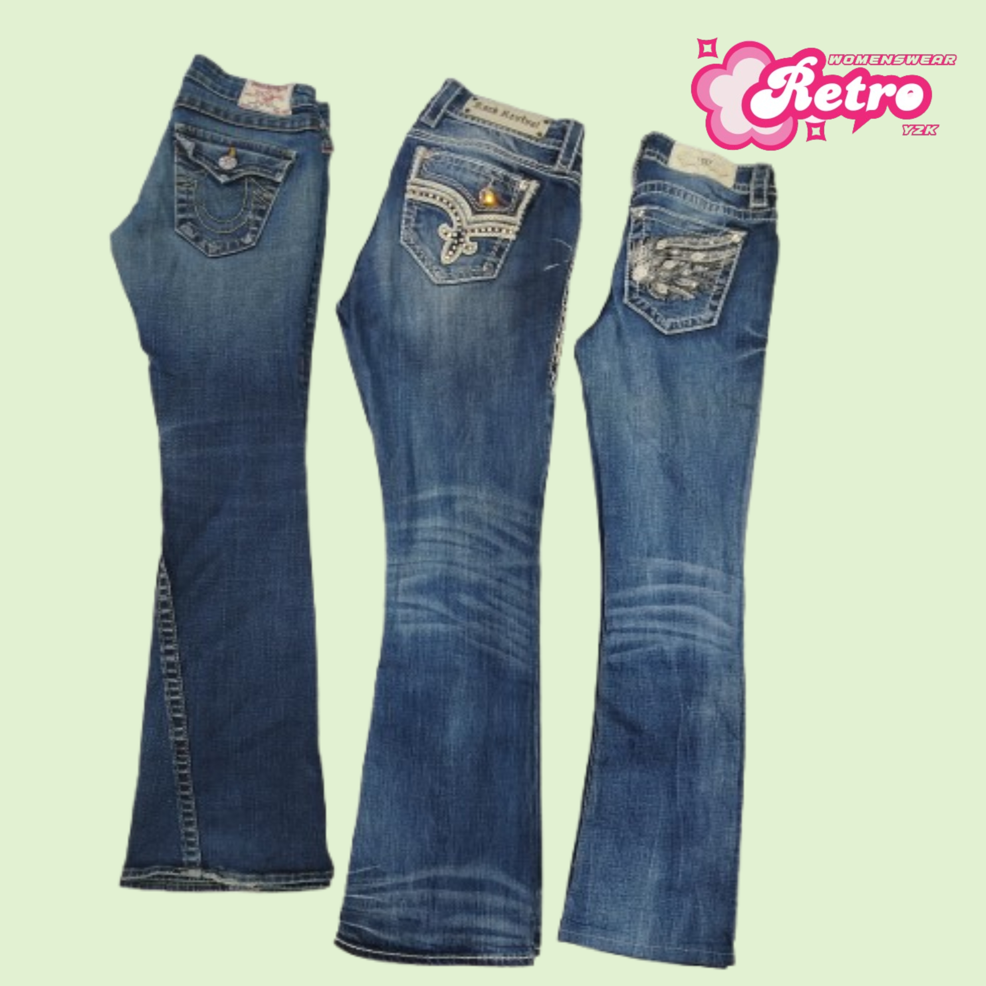 Y2K Miss Me x Rock Revival x True Religion Jeans Mix Bundle (Jan-15)