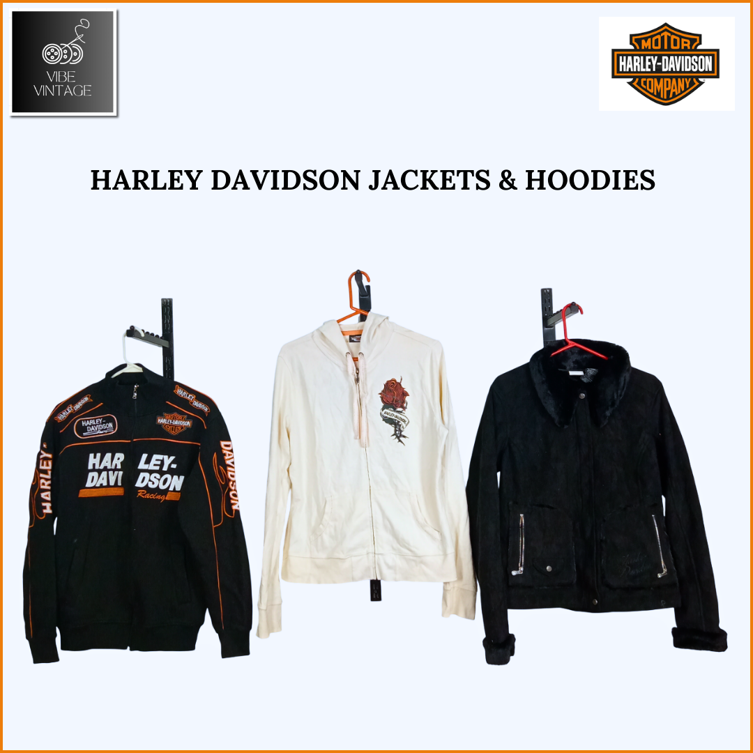 HARLEY DAVIDSON JACKEN & HOODIES - 19 STÜCK