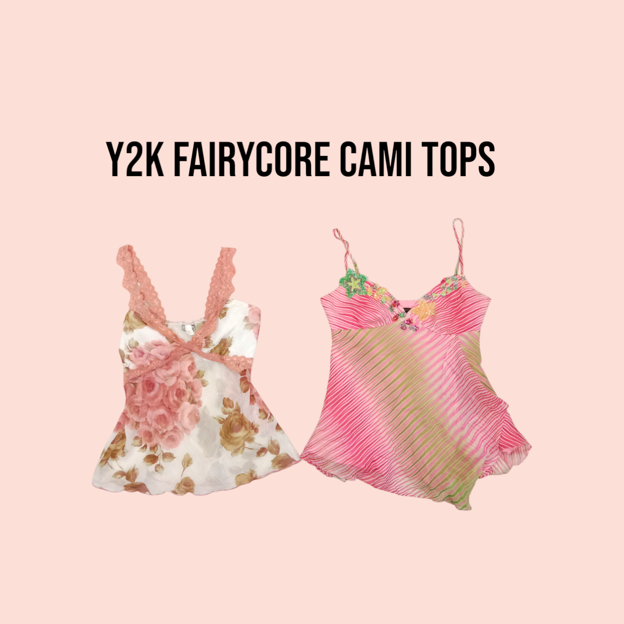 Y2k Fairycore Cami Tops