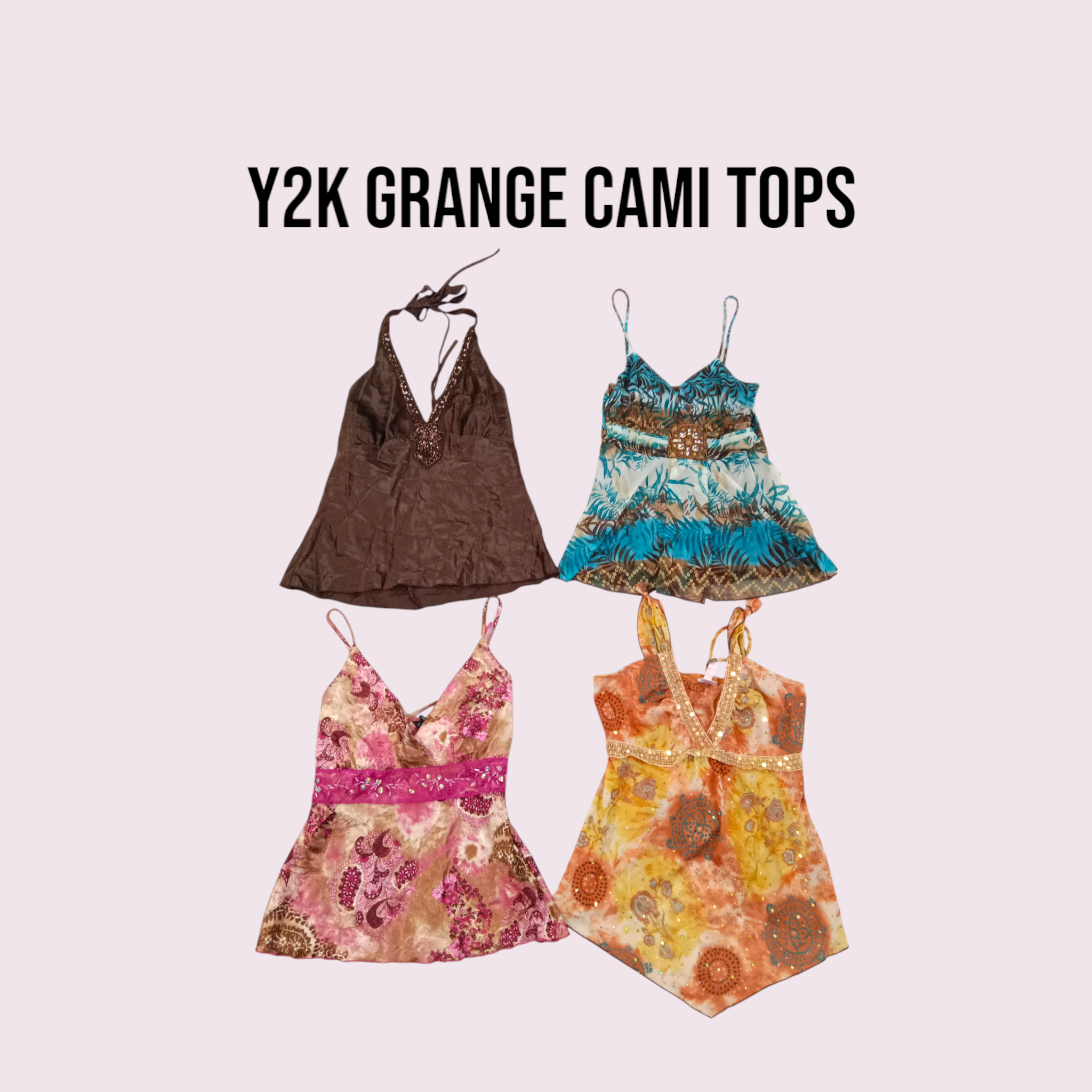 Y2k Grange Cami Tops