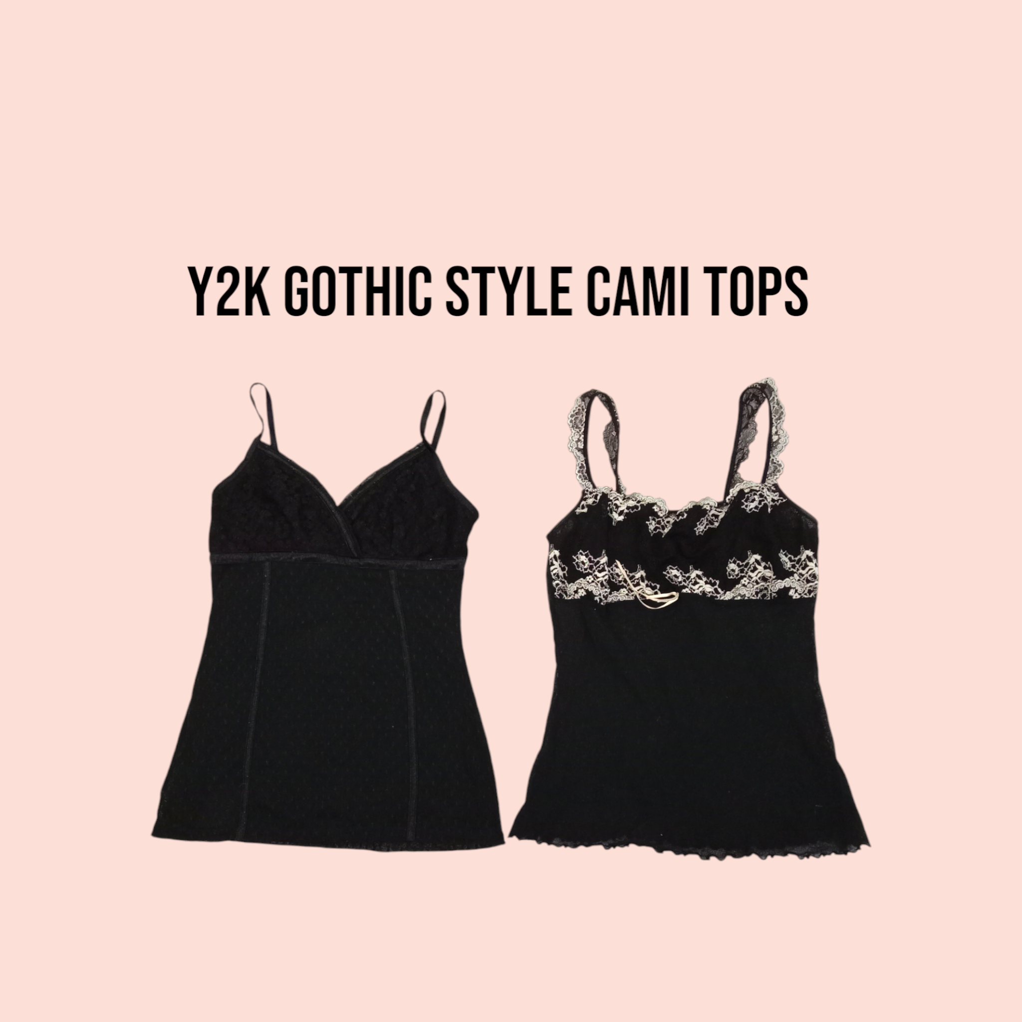 Y2k Gothic Style Cami Tops