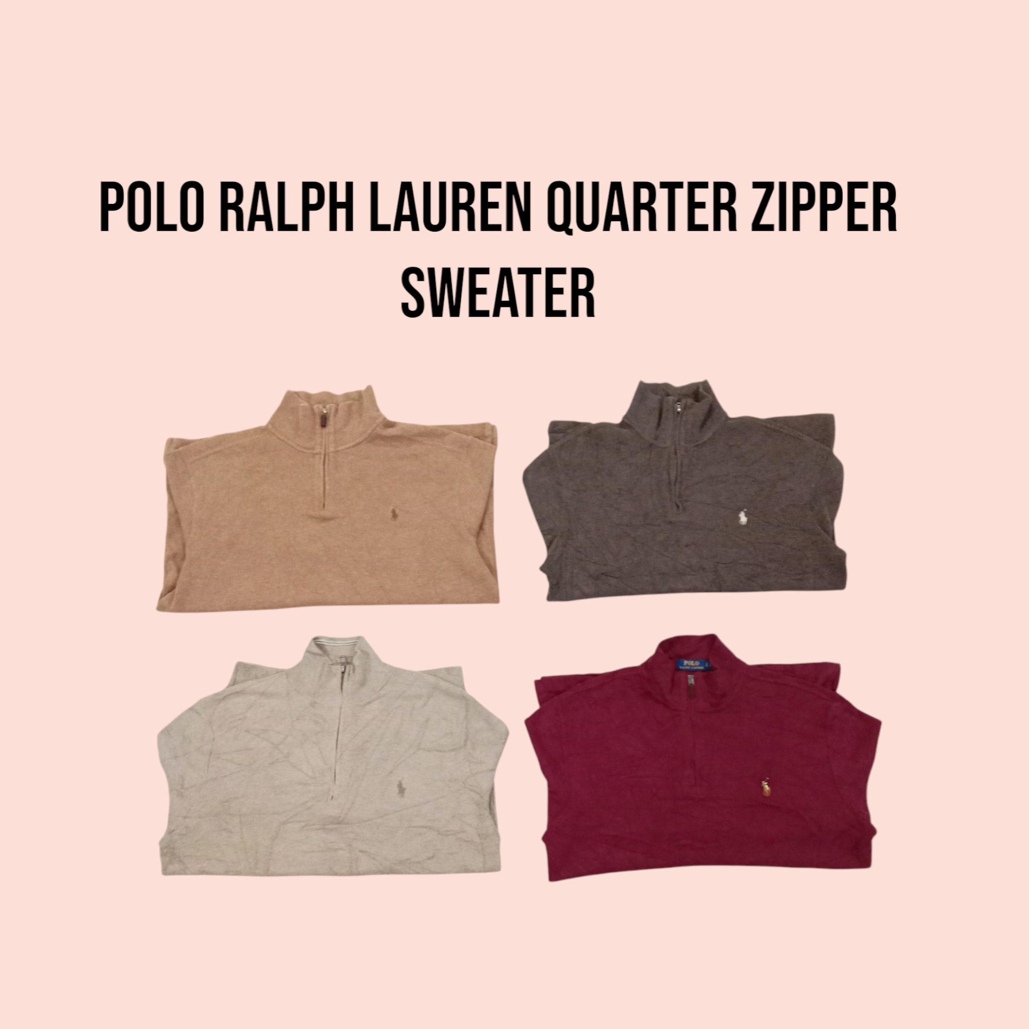 Polo Ralph Lauren Quarter Ziper Sweater 30pcs