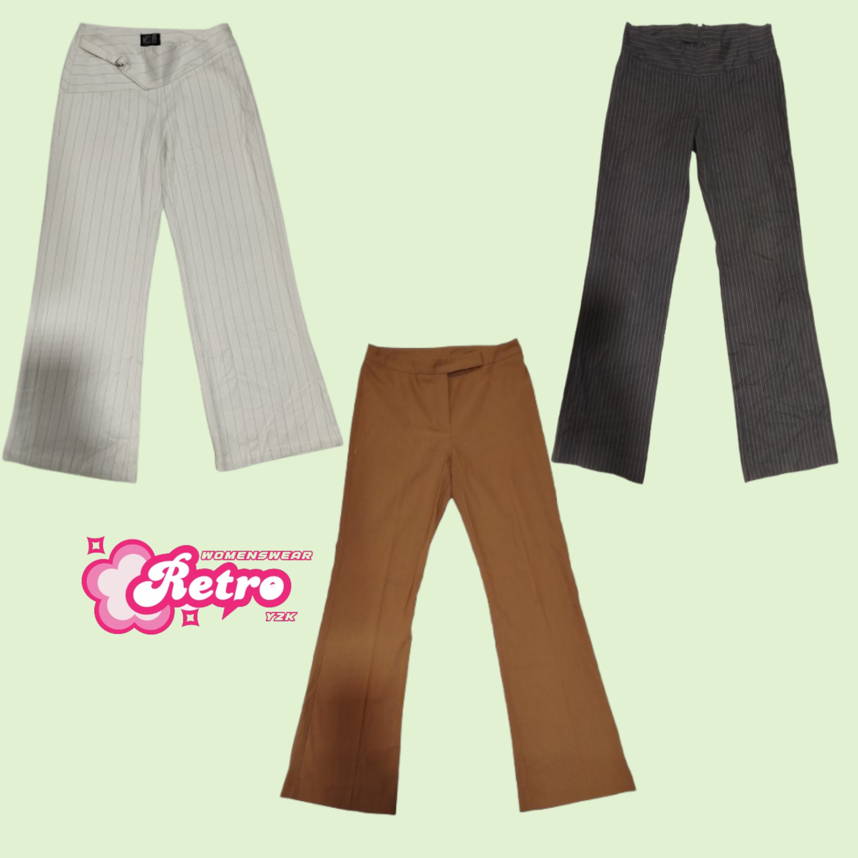 Y2K Office Siren Low Rise Flare Pants (Jan-16)