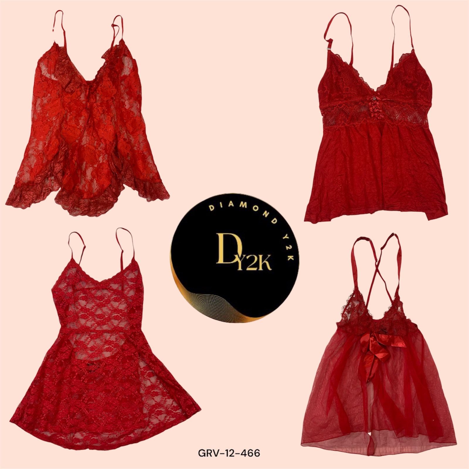 Romantic Y2K Red Cami Tops for Your Valentine’s Look (GRV-12-466)