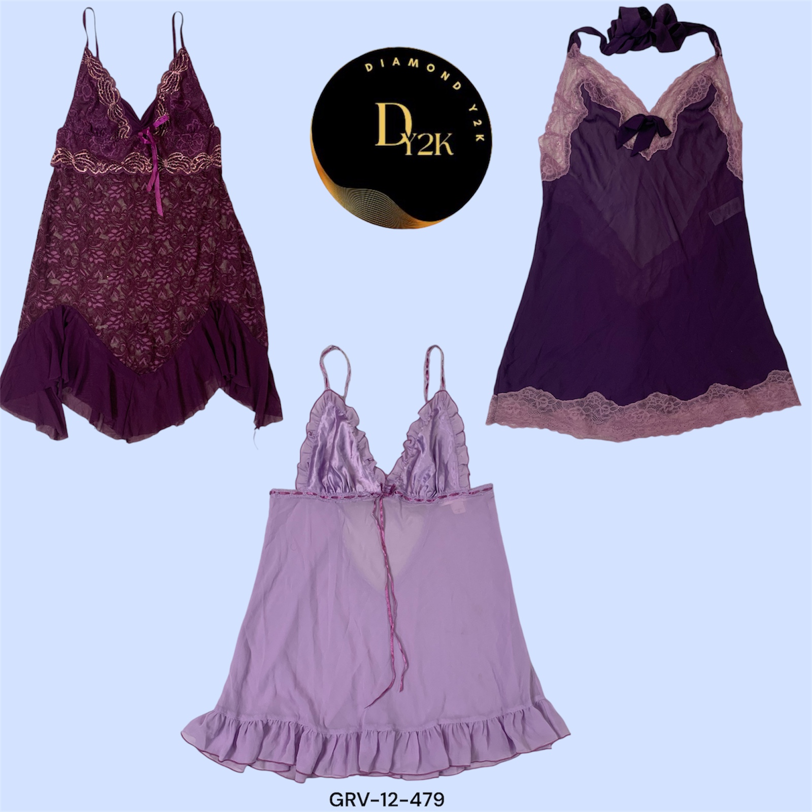 Collection de Lingerie Violette Y2K – Avec Victoria's Secret & Plus (GRV-12-479)