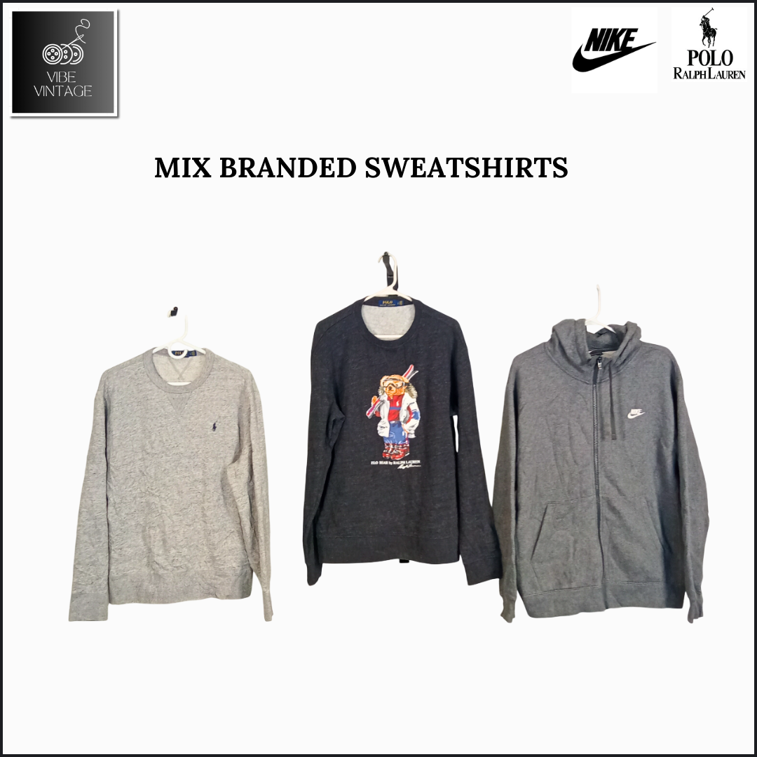 MIX MARKEN SWEATSHIRTS - 10 STÜCK