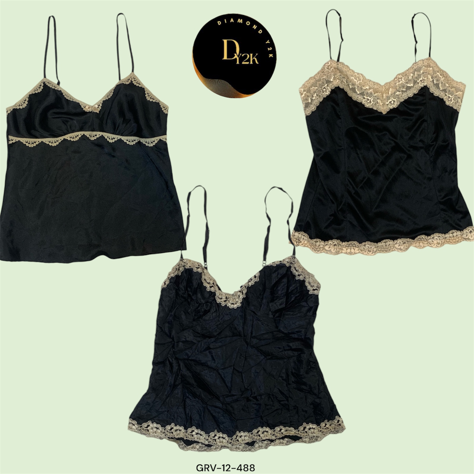 Y2K Lace Slip Cami Tops - Victoria's Secret & More (GRV-12-488)