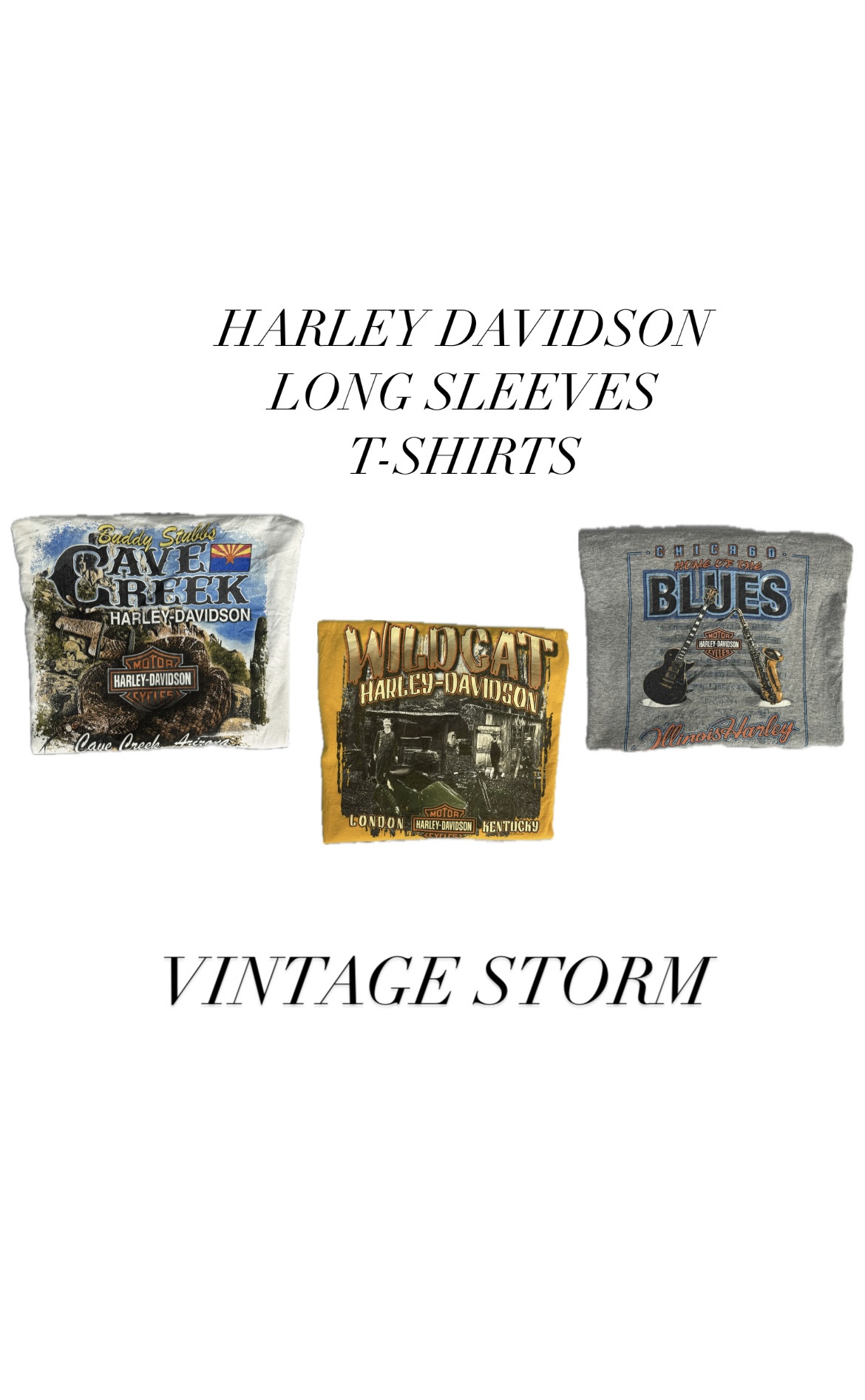 Harley Davidson T-Shirts Long Sleeves