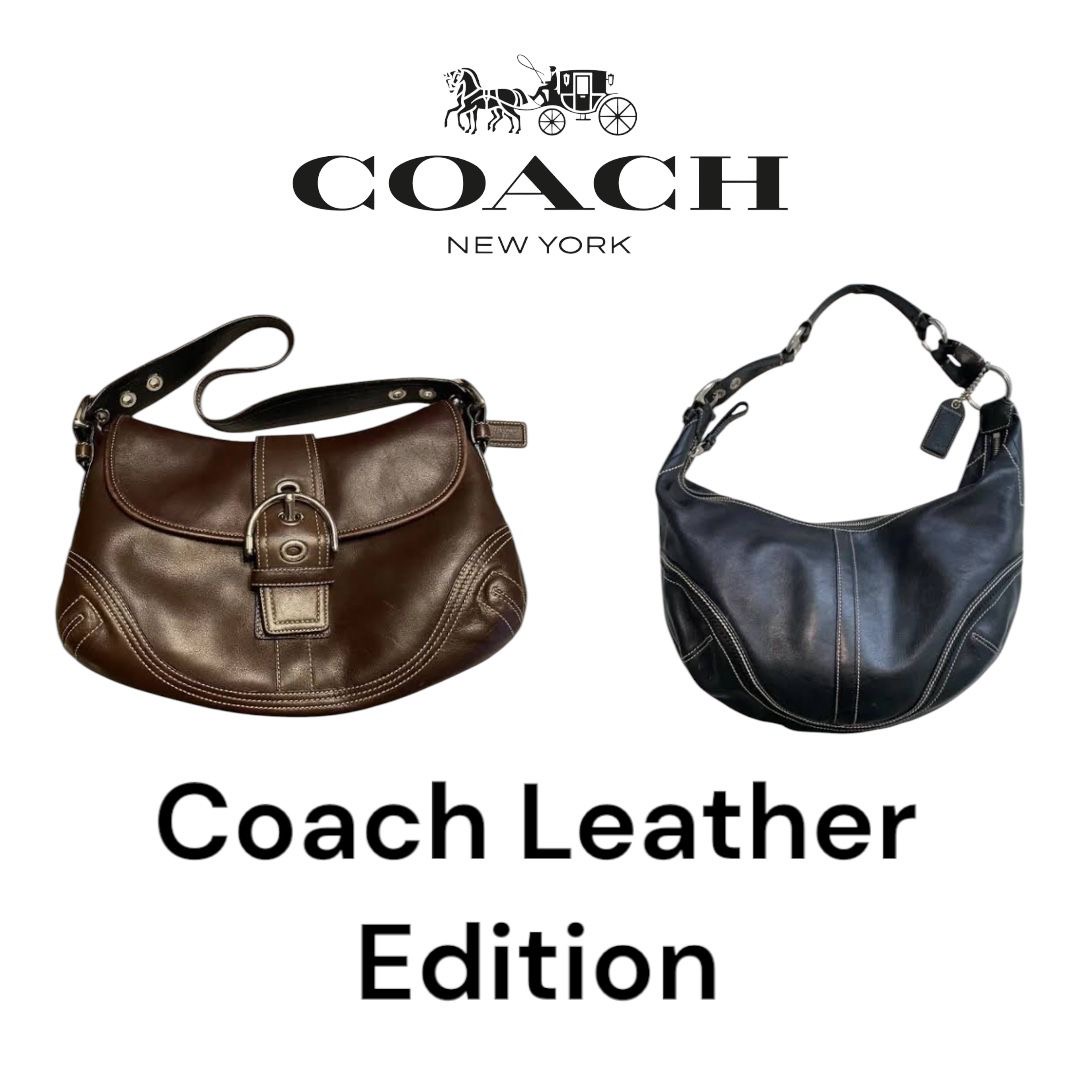 Sacs en cuir Coach Y2K : 10 pièces