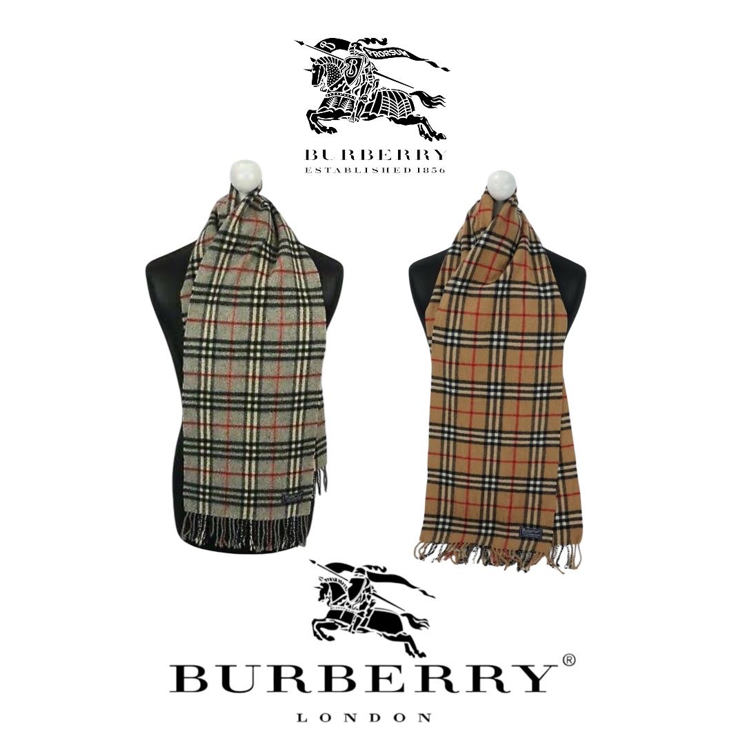 Écharpes Burberry – 100 % véritable cachemire/laine : 10 pièces