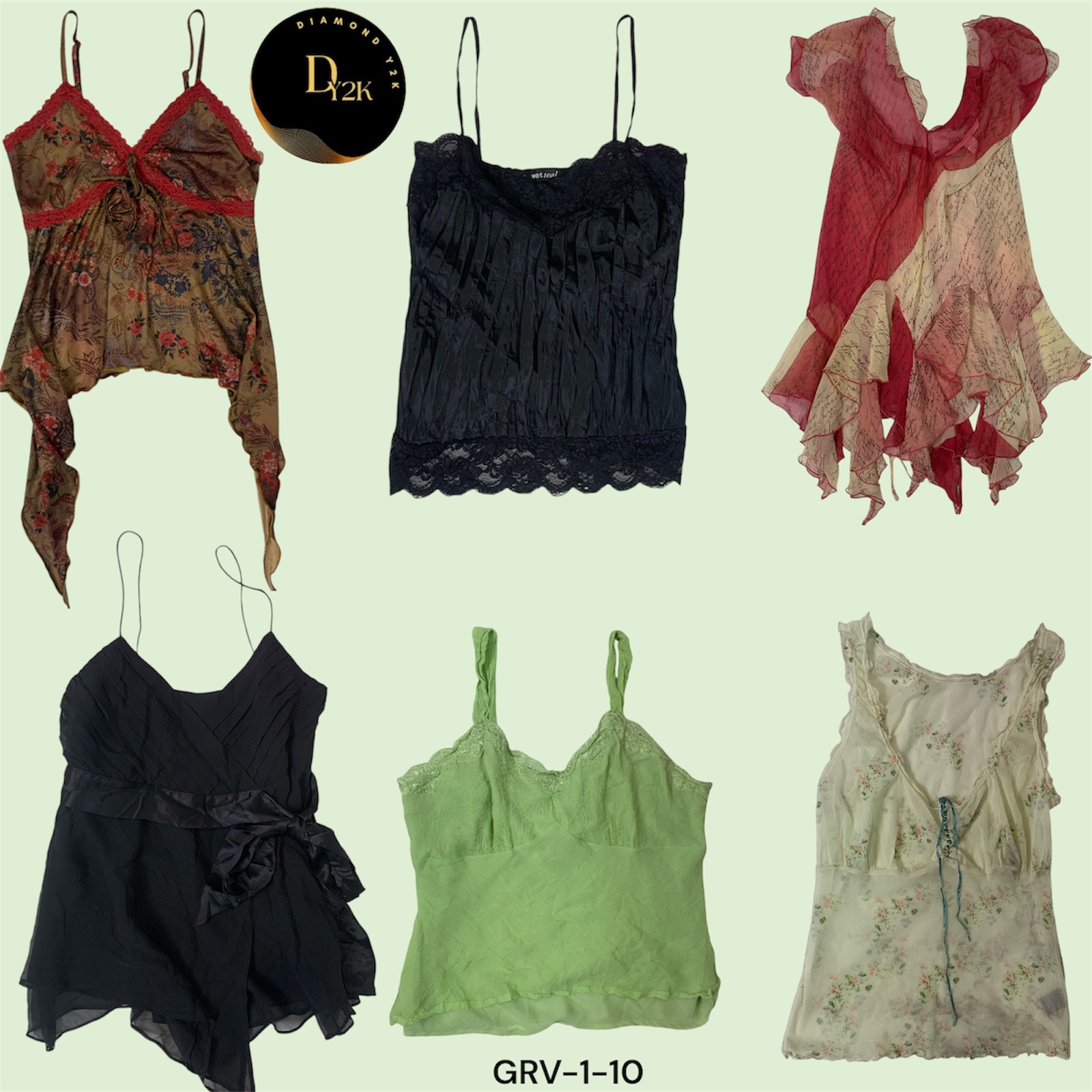 Klassische Y2K Italienische Cami Tops - Wet Seal & Mehr (GRV-1-010)