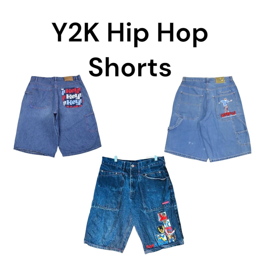 Y2K Hip Hop Shorts: 5 Pcs